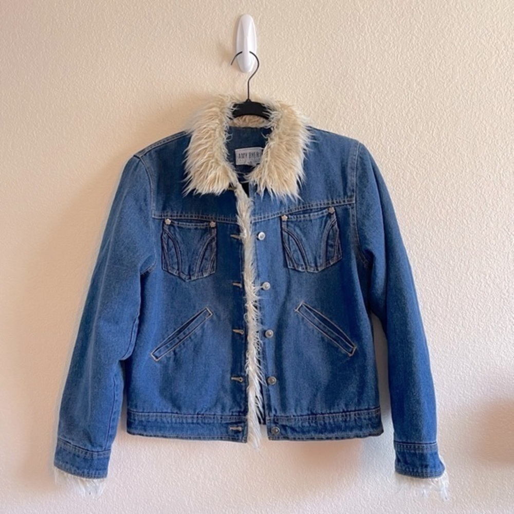 Y2K Amy Byer Blue Denim Penny Lane Jean Jacket Womens Size Medium